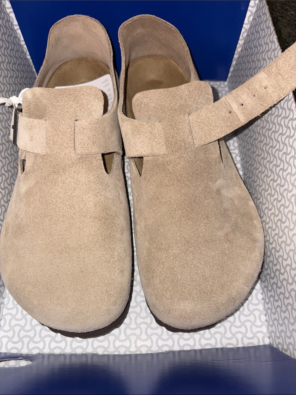 Birkenstock Suede London Slip-On Clog Size 30 No lid on Box